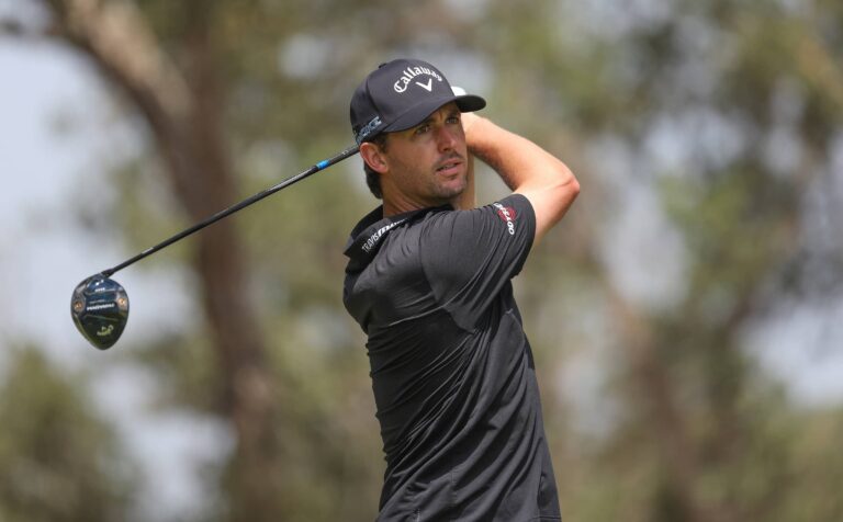 Ollie Schniederjans of the USA pictured during the Pro-Am event ahead of International Series Morocco at Royal Golf Dar Es Salam