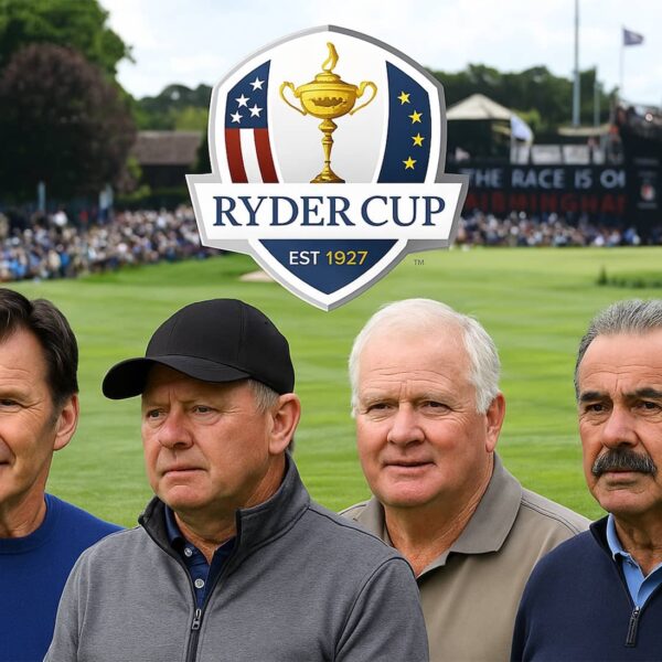 Sir Nick Faldo, Ian Woosnam, Sandy Lyle, and Sam Torrance