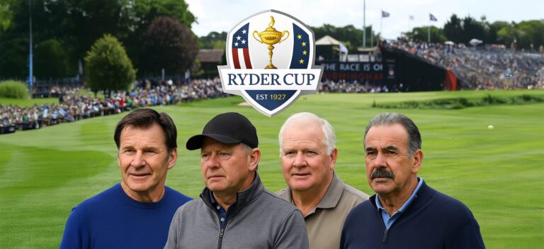 Sir Nick Faldo, Ian Woosnam, Sandy Lyle, and Sam Torrance