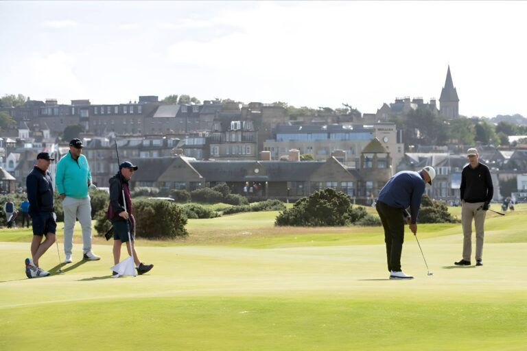 A group of golfers competing in Saturday’s Town Match in St Andrew
