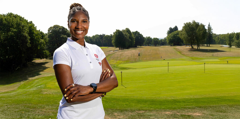 Denise Lewis. England Golf Ambassador
