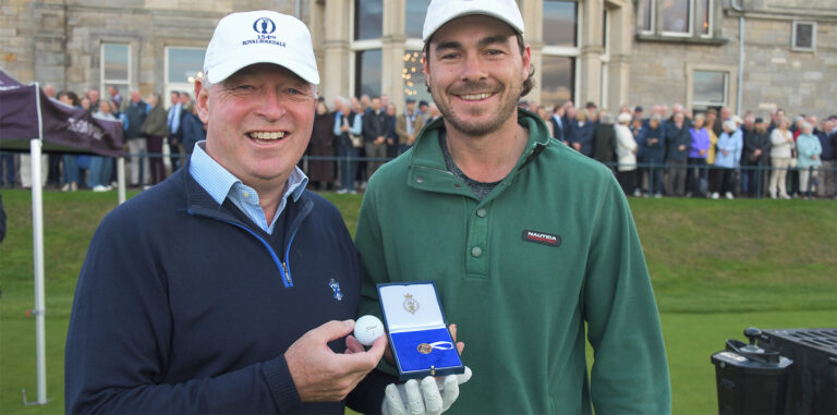 Dennis Watson (left), the new Captain of The Royal and Ancient Golf of St Andrews