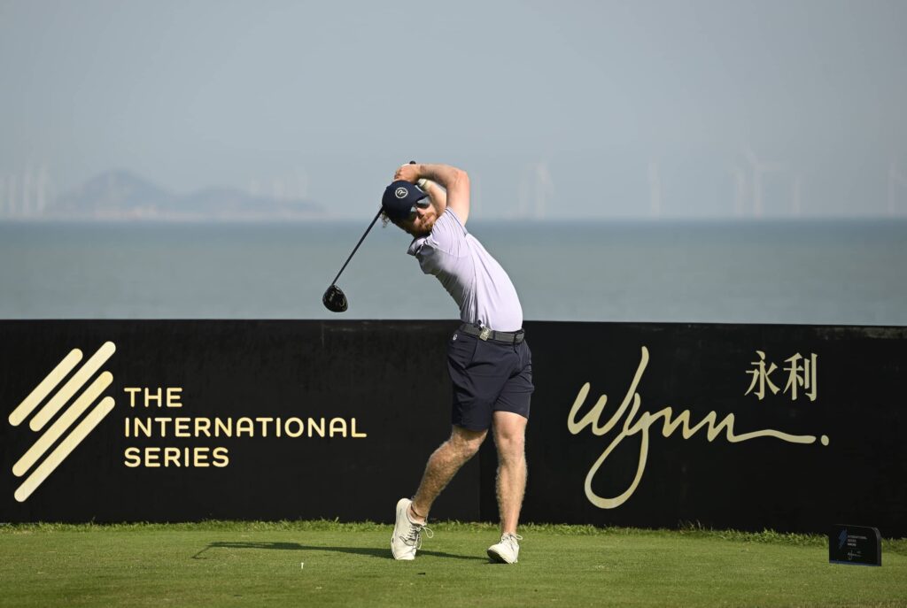 Kieran Vincent of Zimbabwe pictured during round three for International Series Macau presented by Wynn at Macau Golf and Country Club.