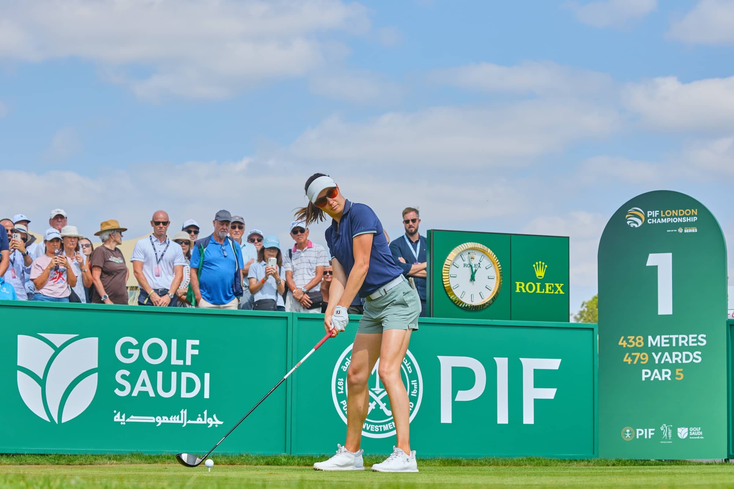 Laura Fuenfstueck pictured at the PIF London Championship, the third event on the PIF Global Series in 2025