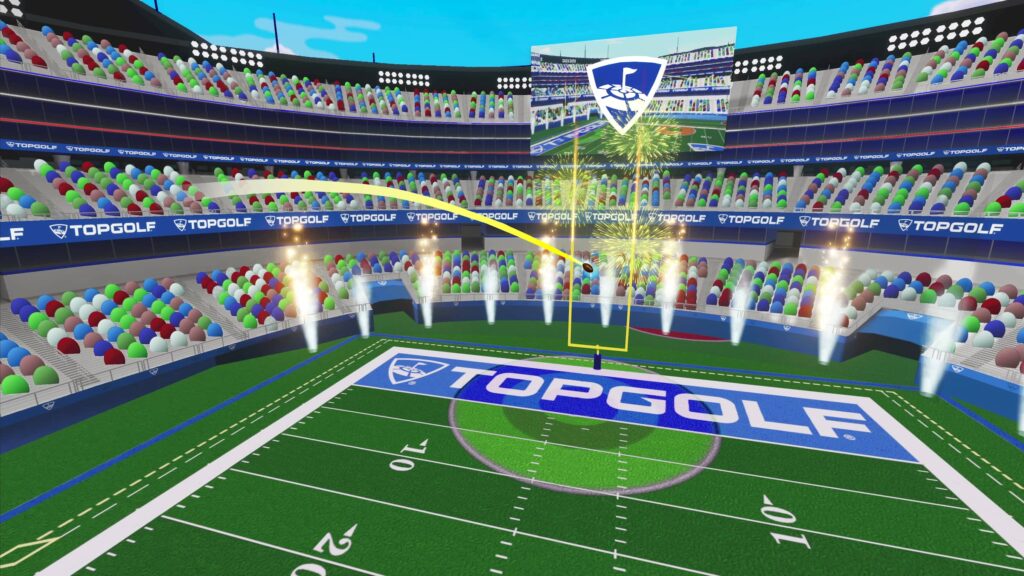 Topgolf Glasgow field-goal-distance-sparks