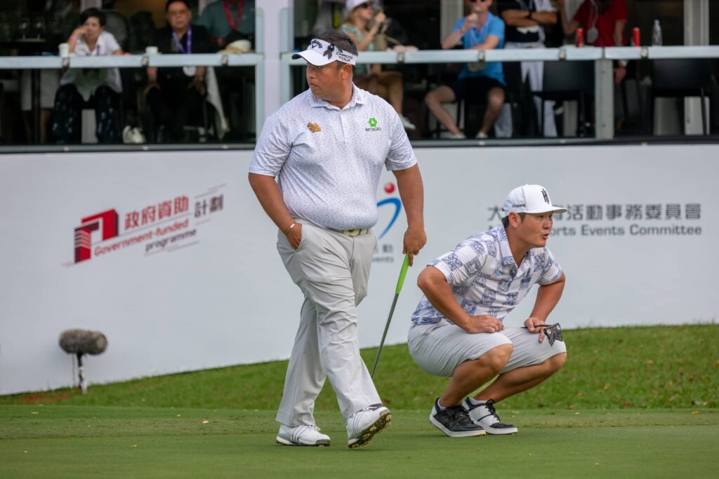 Kiradech Aphibarnrat of Thailand pictured during Round Two of the 2025 Link Hong Kong Open at Hong Kong Golf Club.