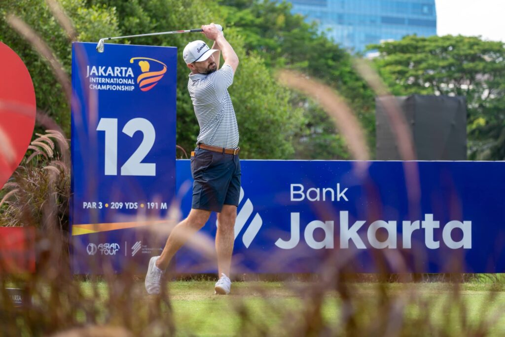 Kyle Stanley of the USA pictured during the official practise round ahead of the 2025 Jakarta International Championship