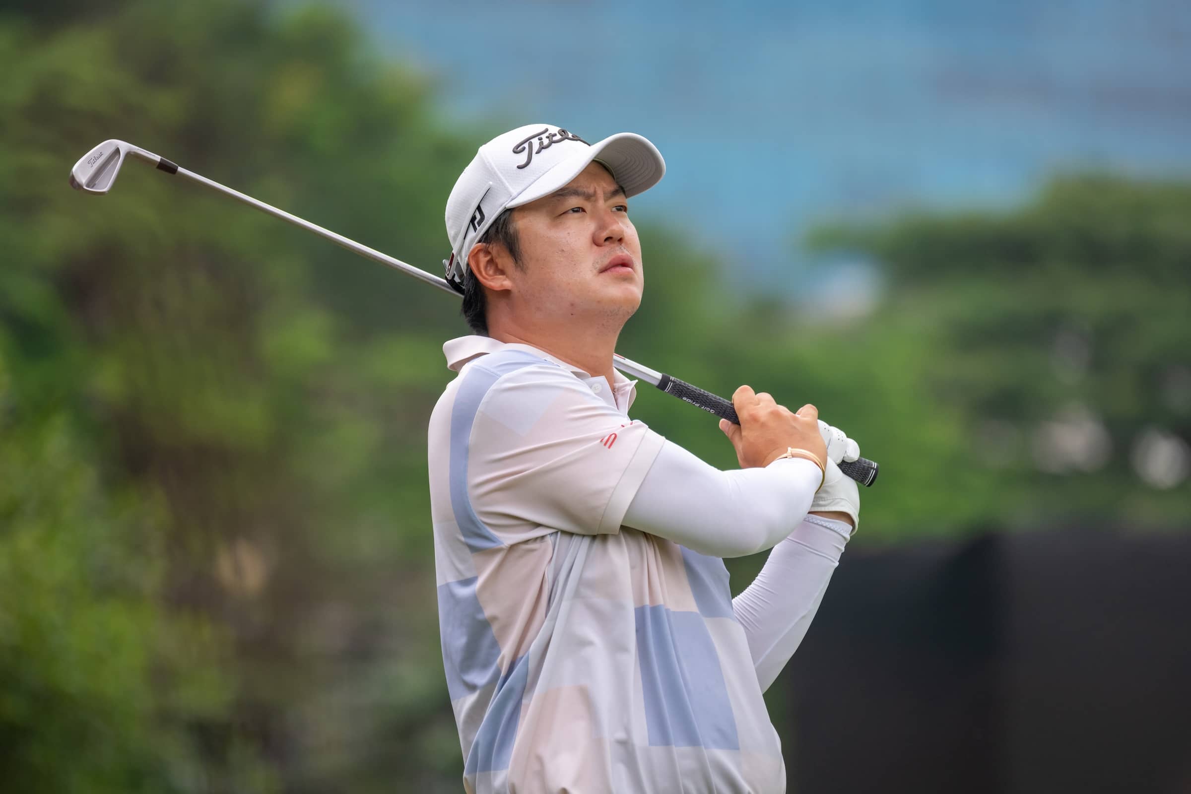 Suteepat Prateeptienchai of Thailand pictured during round one of the 2025 Jakarta International Championship at Damai Indah Golf (PIK Course)