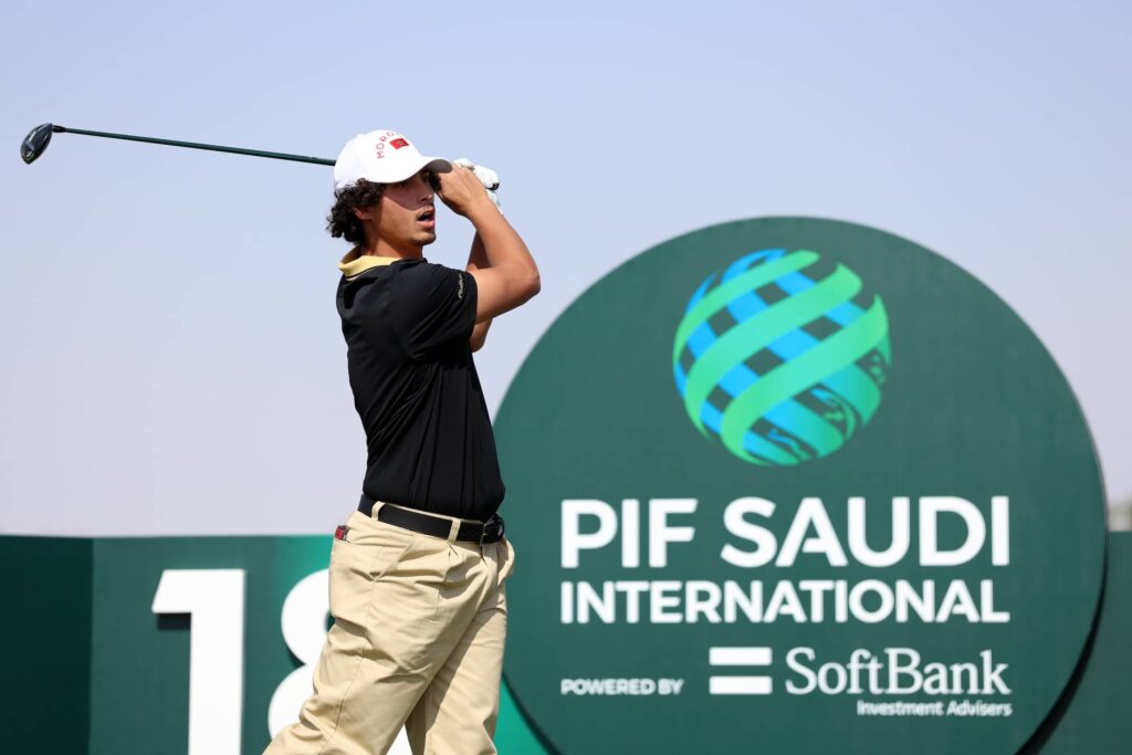 Adam Bresnu of Morocco pictured during round one of the 2025 PIF Saudi International powered by SoftBank Investment Advisers at Riyadh Golf Club.