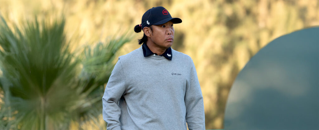 Anthony Kim of the USA pictured during round two of the 2025 PIF Saudi International at Riyadh Golf Club