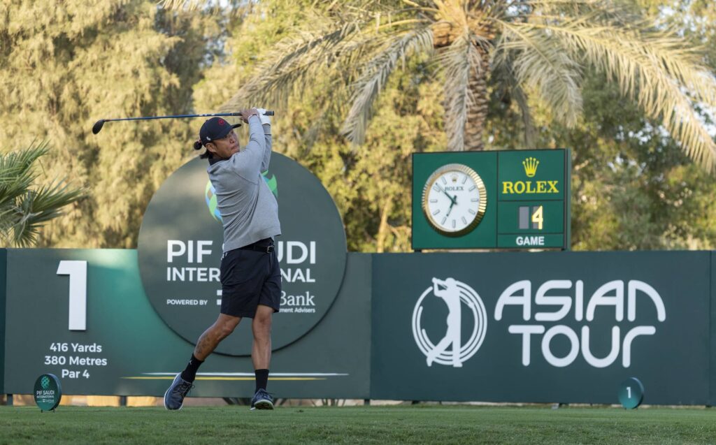 Anthony Kim of the USA pictured during round two of the 2025 PIF Saudi International at Riyadh Golf Club