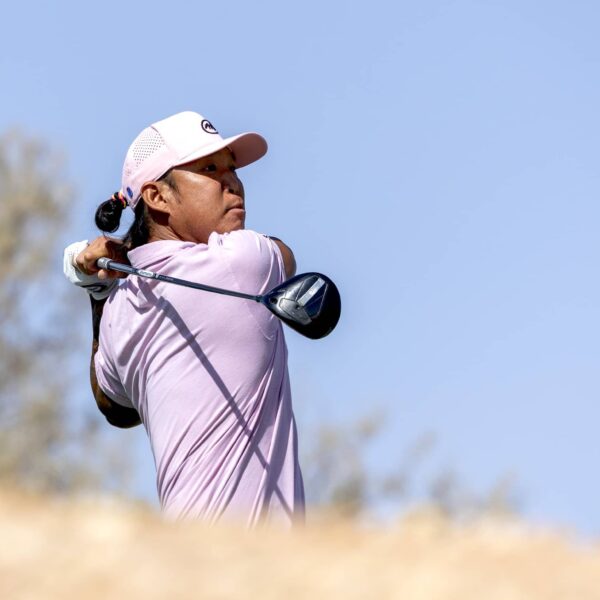 Anthony Kim of the USA pictured during round four of the 2025 PIF Saudi International powered by SoftBank Investment Advisers at Riyadh Golf Club.