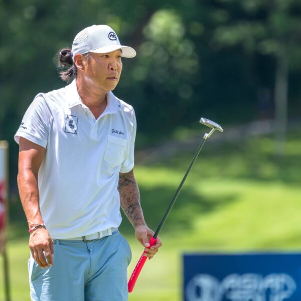 Anthony Kim of the USA pictured during round three of the 2025 Moutai Singapore Open at Singapore Island Country Club's New Course.