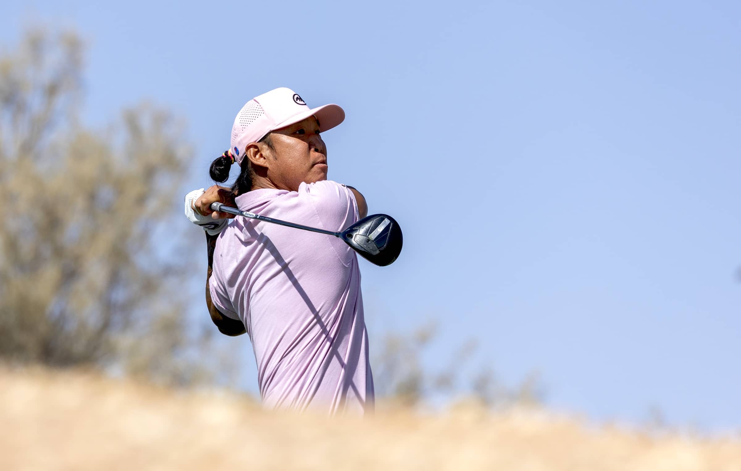 Anthony Kim of the USA pictured during round four of the 2025 PIF Saudi International powered by SoftBank Investment Advisers at Riyadh Golf Club.