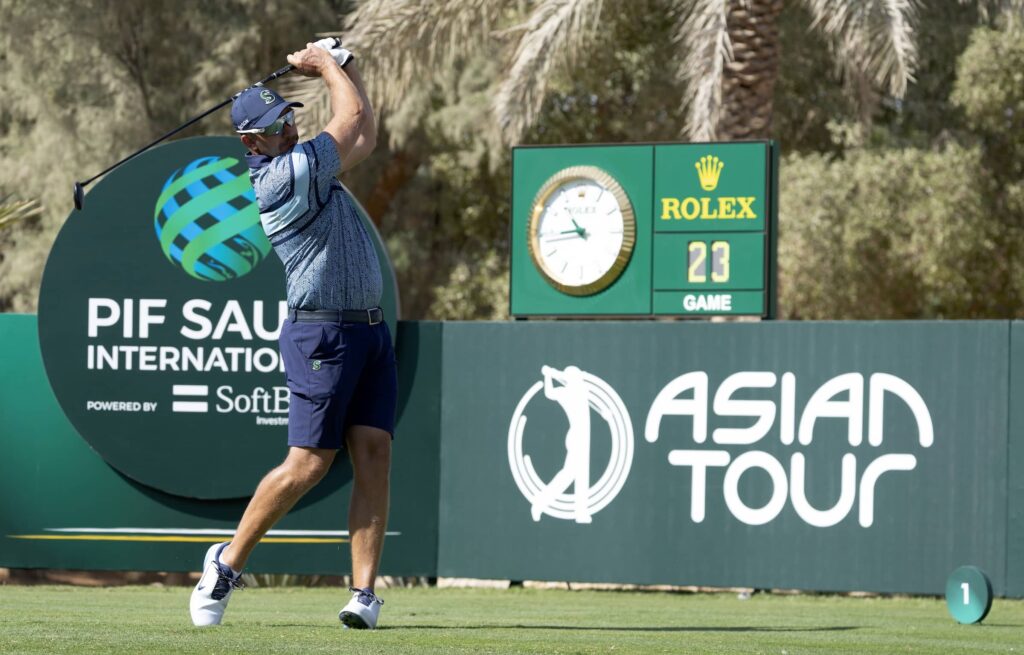 Dean Burmester of South Africa pictured during round three of the 2025 PIF Saudi International