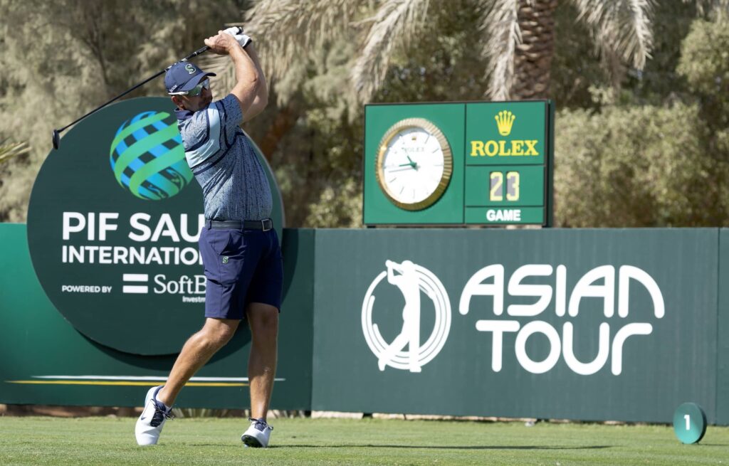 Dean Burmester of South Africa pictured during round three of the 2025 PIF Saudi International