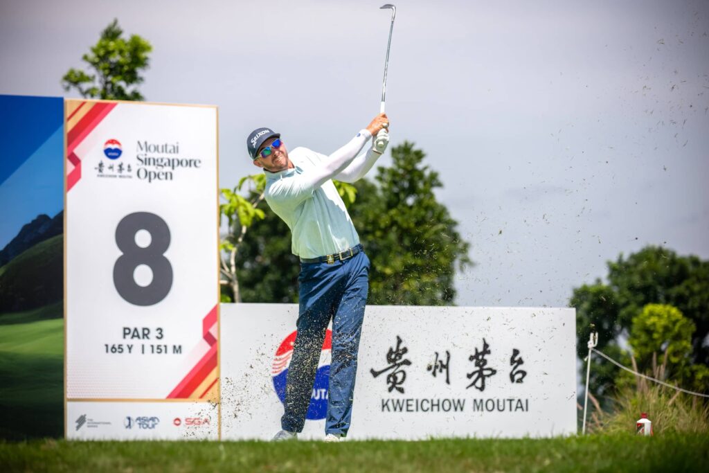 John Catlin of America pictured during round two of the 2025 Moutai Singapore Open at Singapore Island Country Club's New Course.