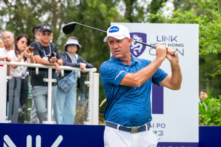 Scott Hend of Australia pictured during round four of the 2025 Link Hong Kong Open at Hong Kong Golf Club.