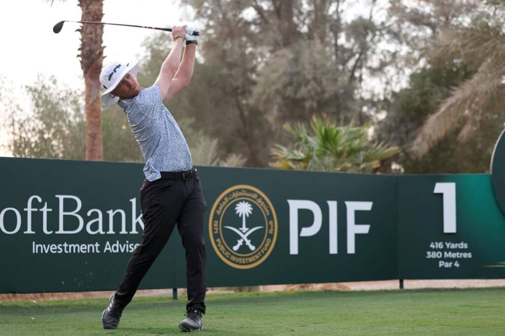 Scott Vincent of Zimbabwe during the pro-am ahead of PIF Saudi International powered by SoftBank Investment Advisers.