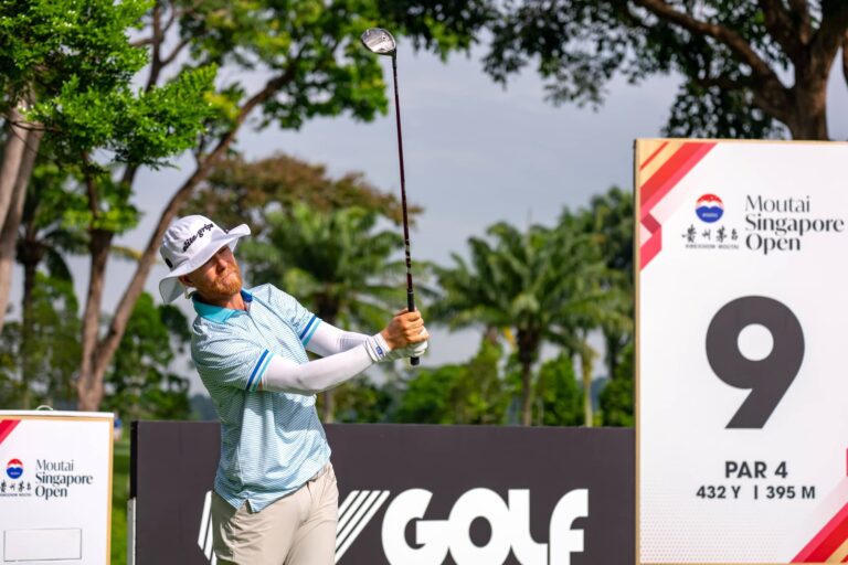 Scott Vincent of Zimbabwe pictured during the pro-am event ahead of the 2025 Moutai Singapore Open at Singapore Island Country Club's New Course.