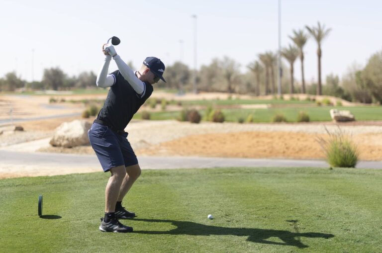 Scott Vincent of Zimbabwe pictured during round three of the 2025 PIF Saudi International powered by SoftBank Investment Advisers at Riyadh Golf Club.