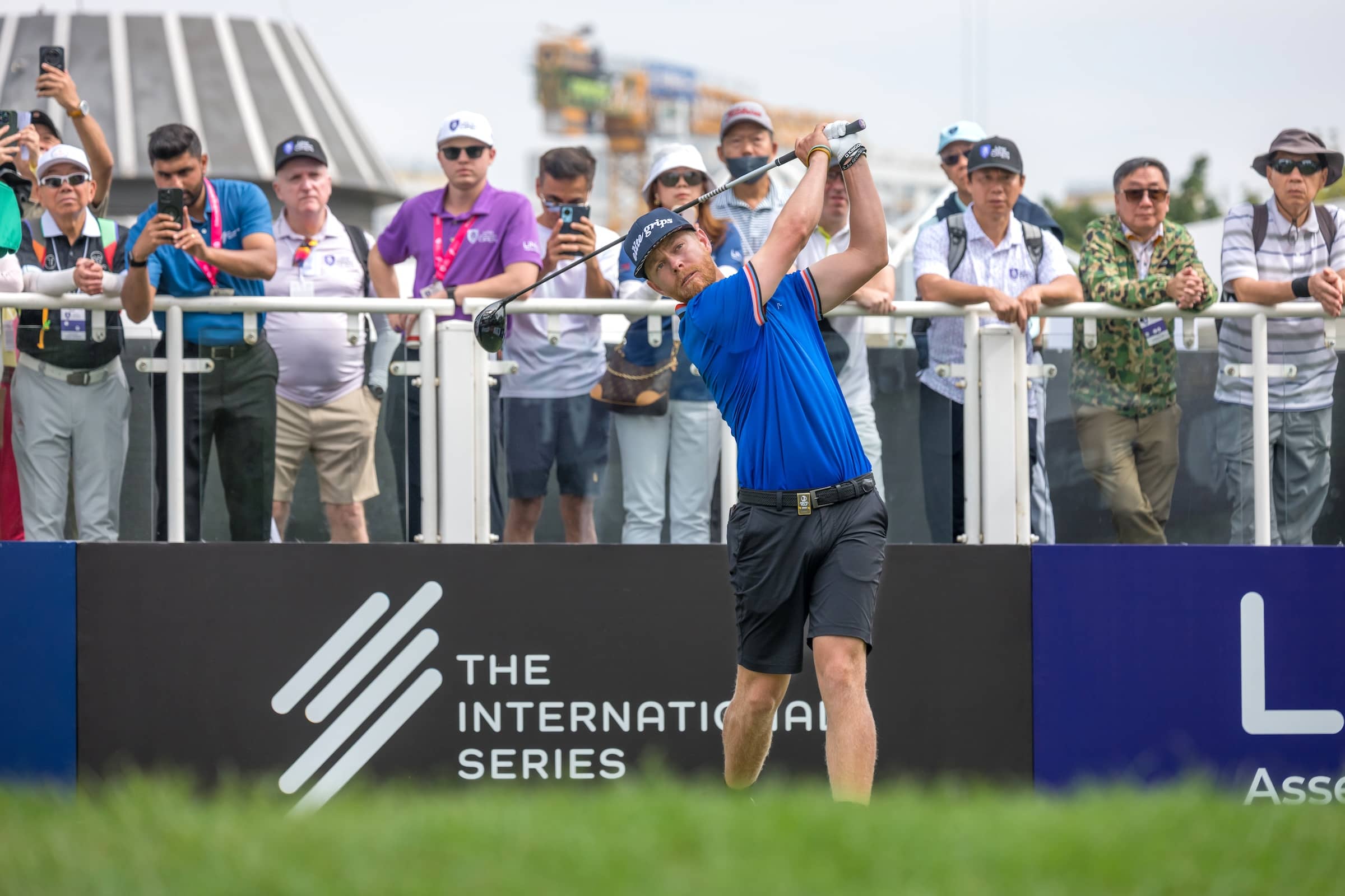 Scott Vincent of Zimbabwe pictured during round three of the 2025 Link Hong Kong Open at Hong Kong Golf Club.