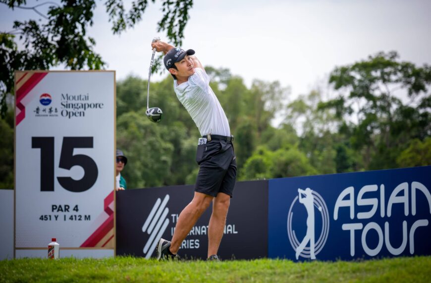 Soomin Lee of Korea pictured during round two of the 2025 Moutai Singapore Open at Singapore Island Country Club's New Course.