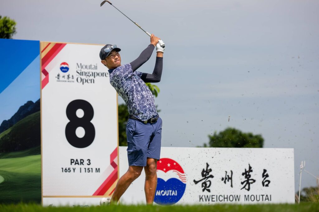 Wang Wei-Hsuan of Chinese Taipei pictured during round two of the 2025 Moutai Singapore Open at Singapore Island Country Club's New Course.