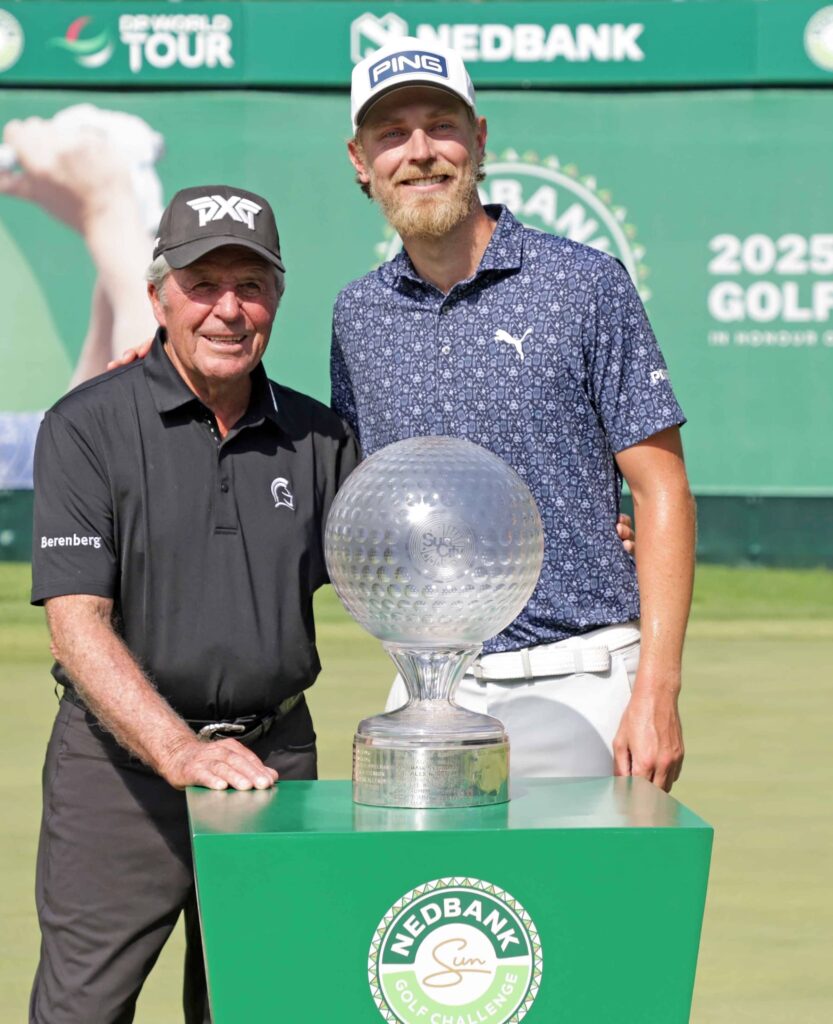 Kristoffer Reitan with Gary Player