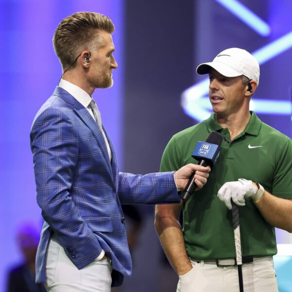 McIlroy getting interviewed by Marty Smith
