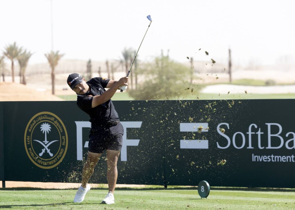 Miguel Tabuena of the Philippines pictured during round four of the 2025 PIF Saudi International powered by SoftBank Investment Advisers at Riyadh Golf Club.