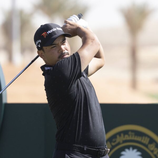 Miguel Tabuena of the Philippines pictured during round four of the 2025 PIF Saudi International powered by SoftBank Investment Advisers at Riyadh Golf Club.