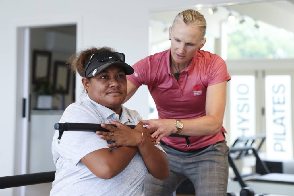 Throughout the Women's Amateur Asia-Pacific Academy players worked with strength and conditioning coaches.