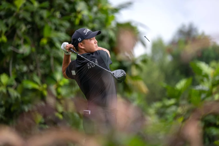 Richard T. Lee of Canada pictured during round one of the 2025 Jakarta International Championship