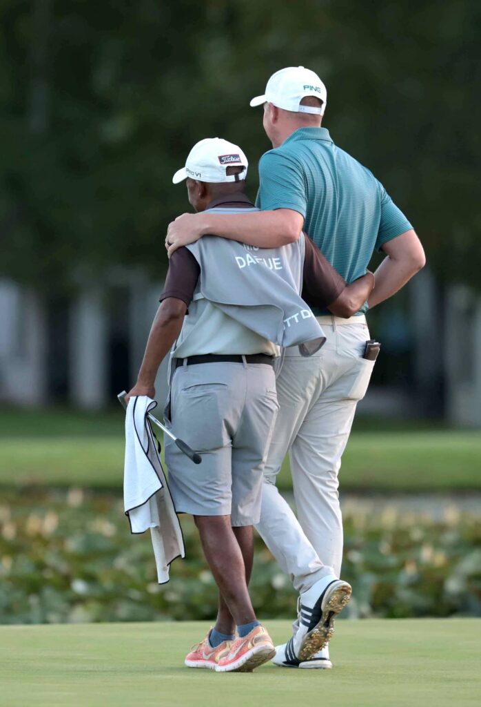 MJ Daffue's caddie John Moloi won the Sunshine Tour medallion for the best caddie.