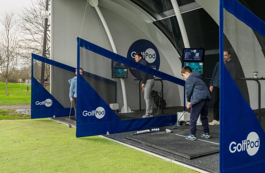 Kids Using The Golf Pod Cranham
