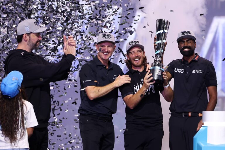 LAGC hoisting the SoFi Cup for Season 2_ Finals Match 2_ LA vs JUP - Season 2