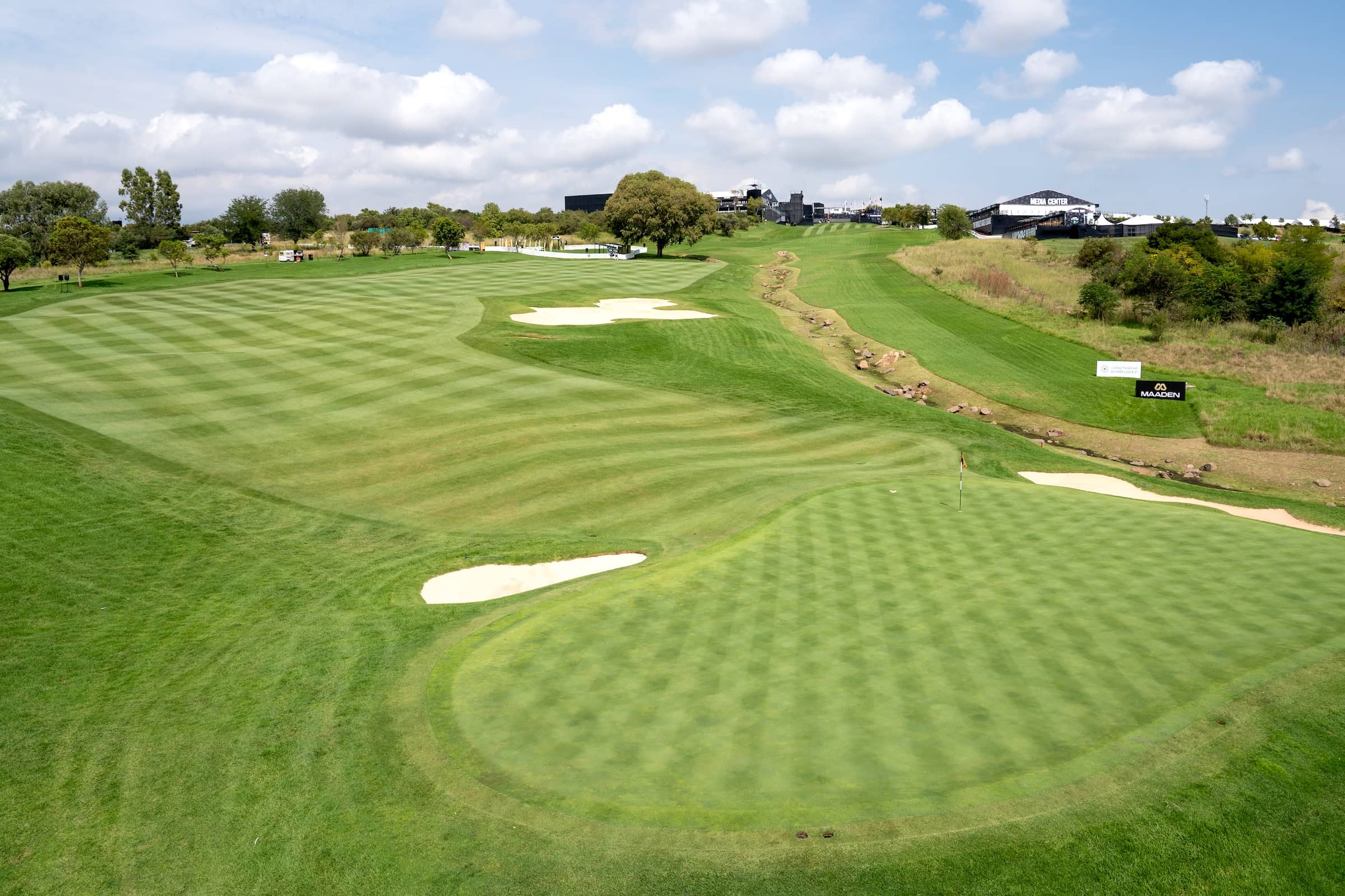 General view of the course during the practice round before the start of the LIV Golf South Africa at The Club at Steyn City