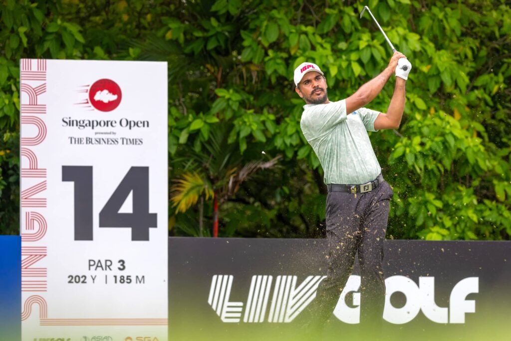 Gaganjeet Bhullar of India pictured during round two of the Singapore Open presented by The Business Times at Sentosa Golf Club, The Serapong.