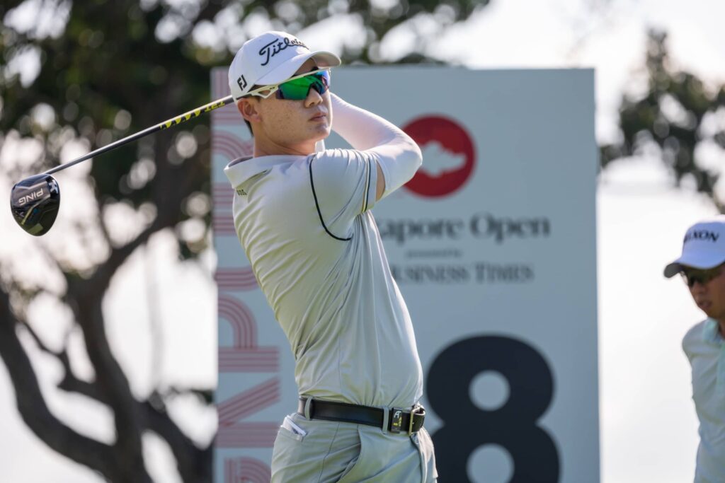 Jazz Janewattananond of Thailand pictured during round two of the Singapore Open presented by The Business Times at Sentosa Golf Club, The Serapong.