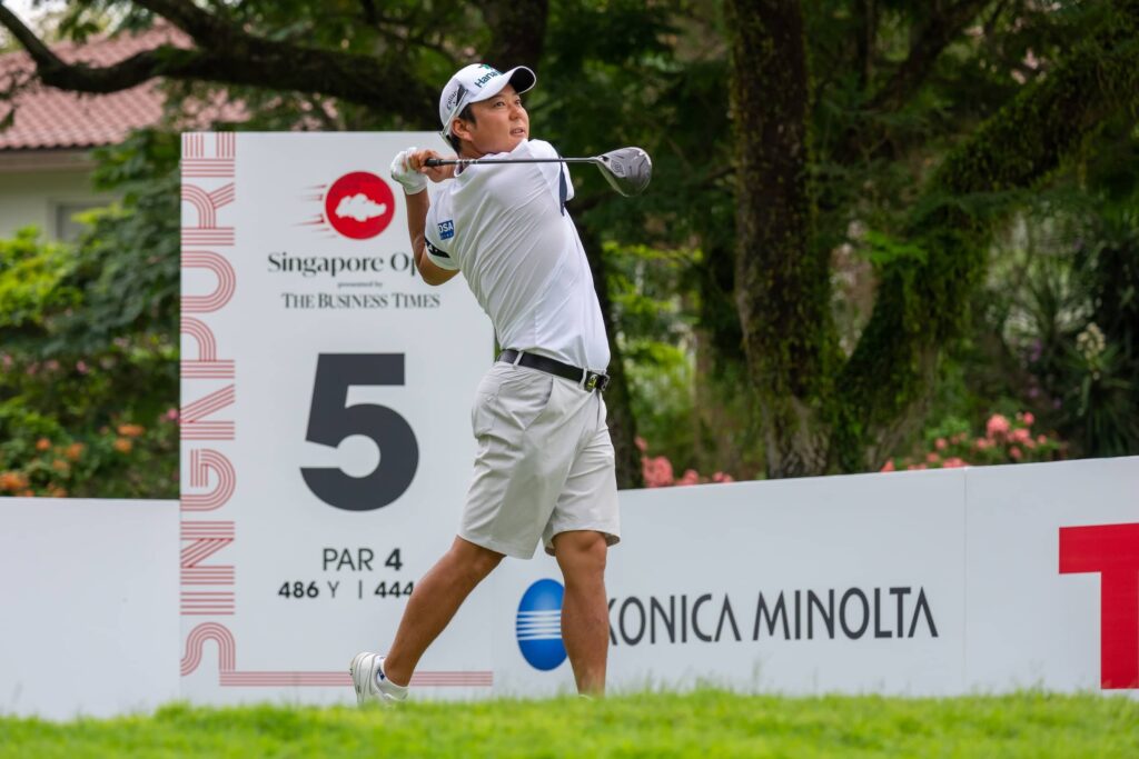 Jeongwoo Ham of Korea pictured during round one of the Singapore Open presented by The Business Times at Sentosa Golf Club, The Serapong.