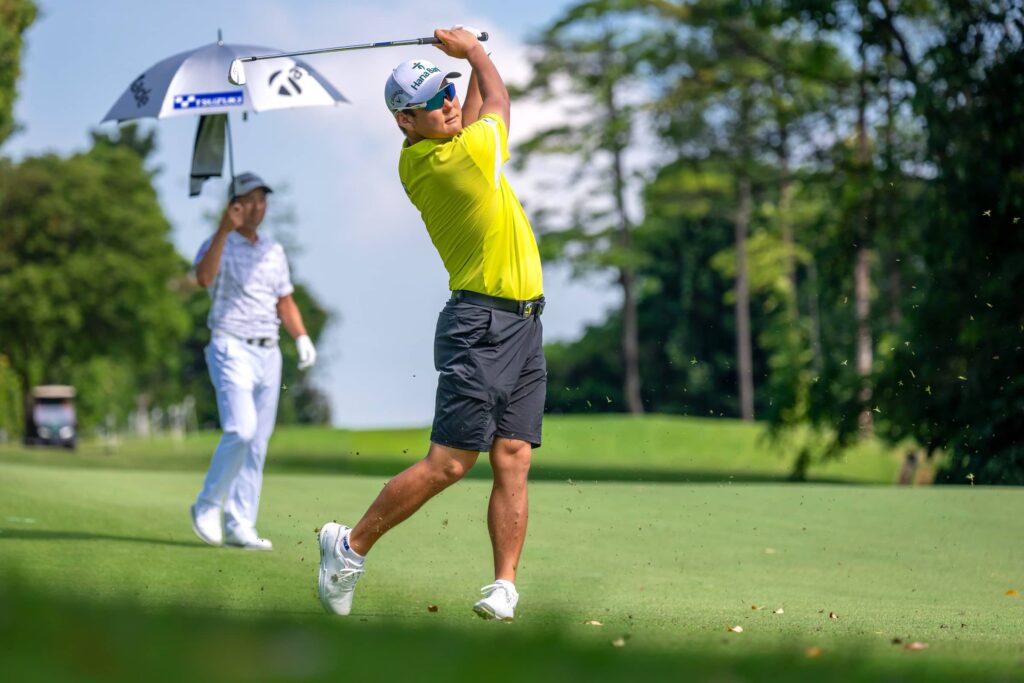 Jeongwoo Ham of Korea pictured during Round Three of the Singapore Open presented by The Business Times at Sentosa Golf Club, The Serapong.