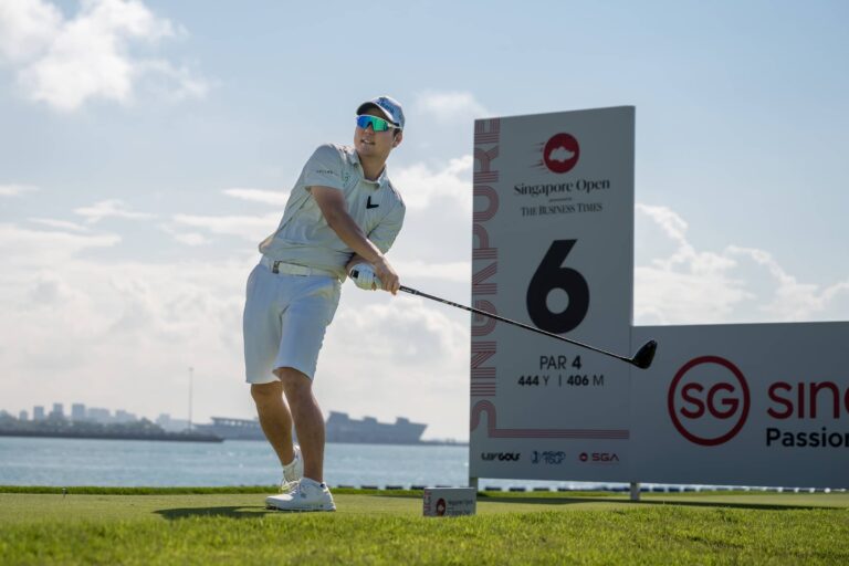 Jeongwoo Ham of Korea pictured during round two of the Singapore Open presented by The Business Times at Sentosa Golf Club, The Serapong.
