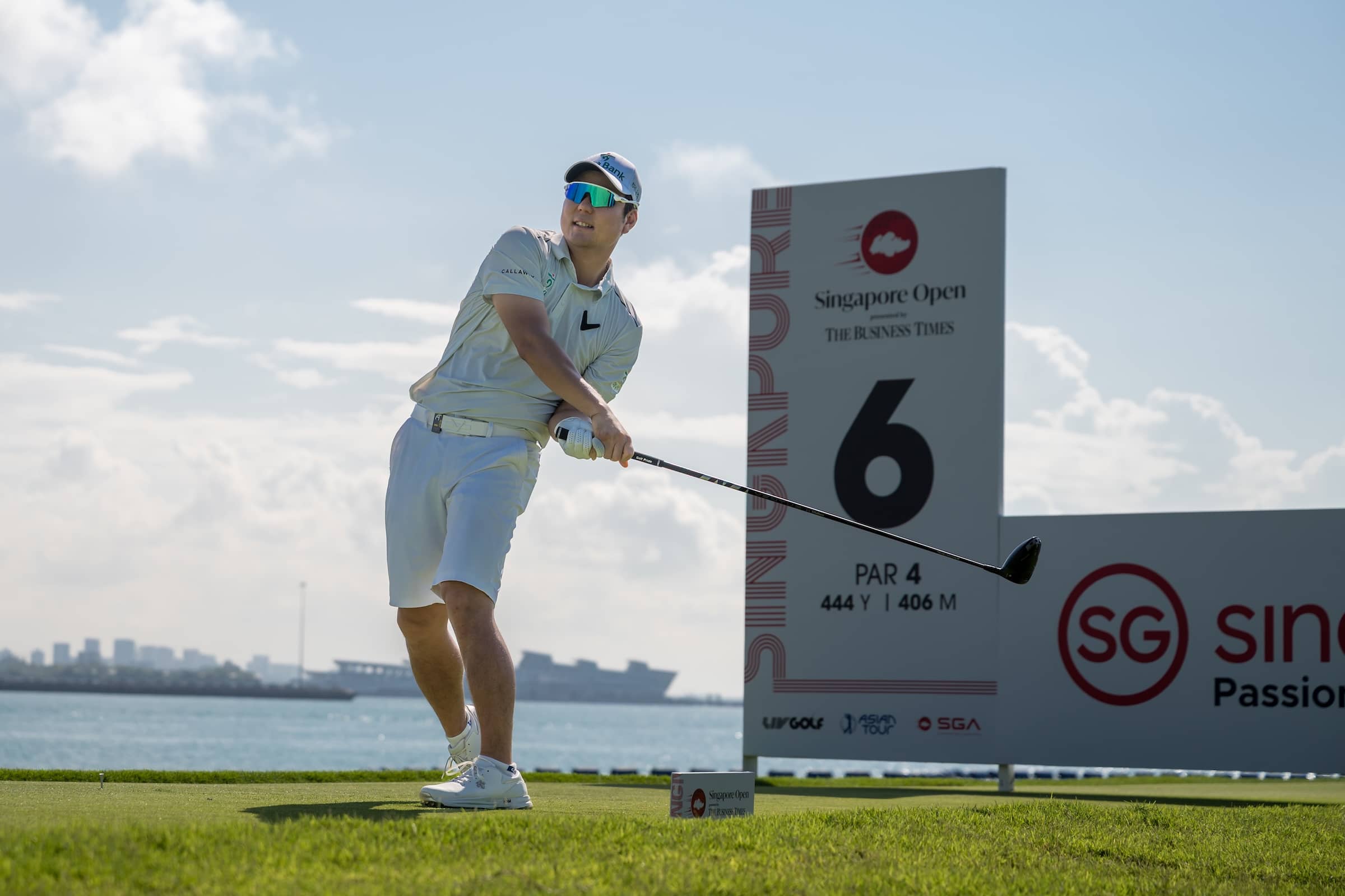 Jeongwoo Ham of Korea pictured during round two of the Singapore Open presented by The Business Times at Sentosa Golf Club, The Serapong.