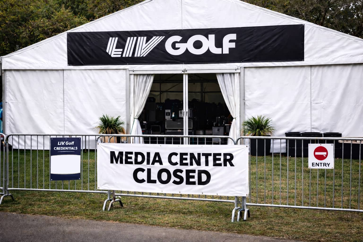 LIV Golf Media Tent