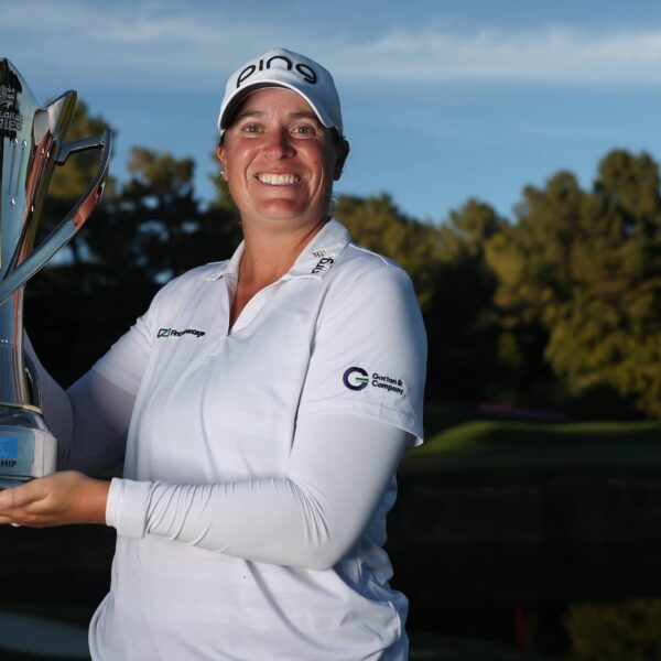 Aramco Championship 2026 Winner Trophy Lauren Coughlin