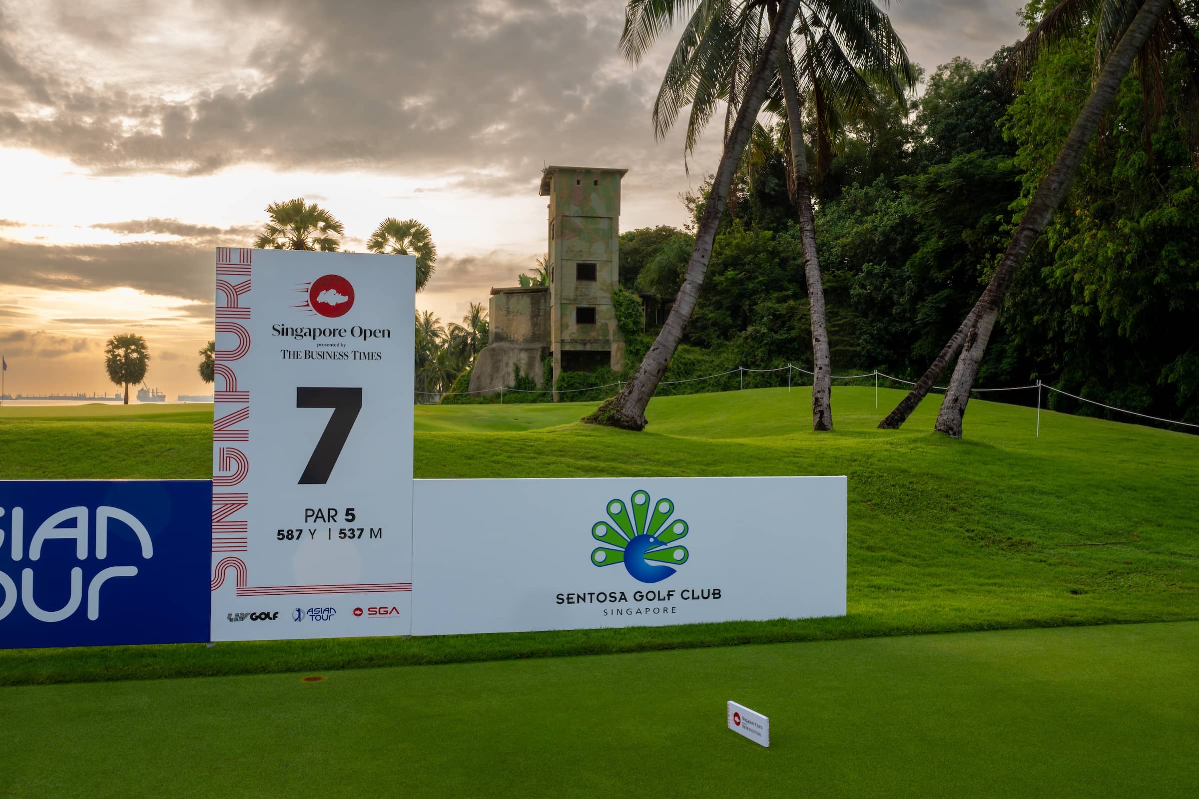 The course pictured during official practice for the Singapore Open presented by The Business Times at Sentosa Golf Club, The Serapong. Picture by Asian Tour.