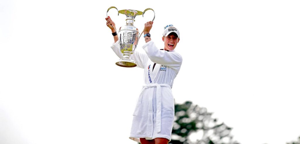 The Chevron Championship Champion Nelly Korda Trophy