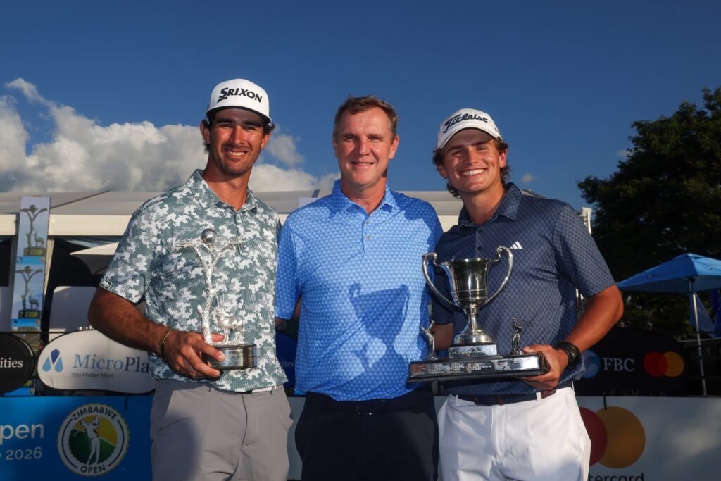 Altin van der Merwe, Thomas Abt and Andries van der Merwe during round 4 of the FBC ZIM Open