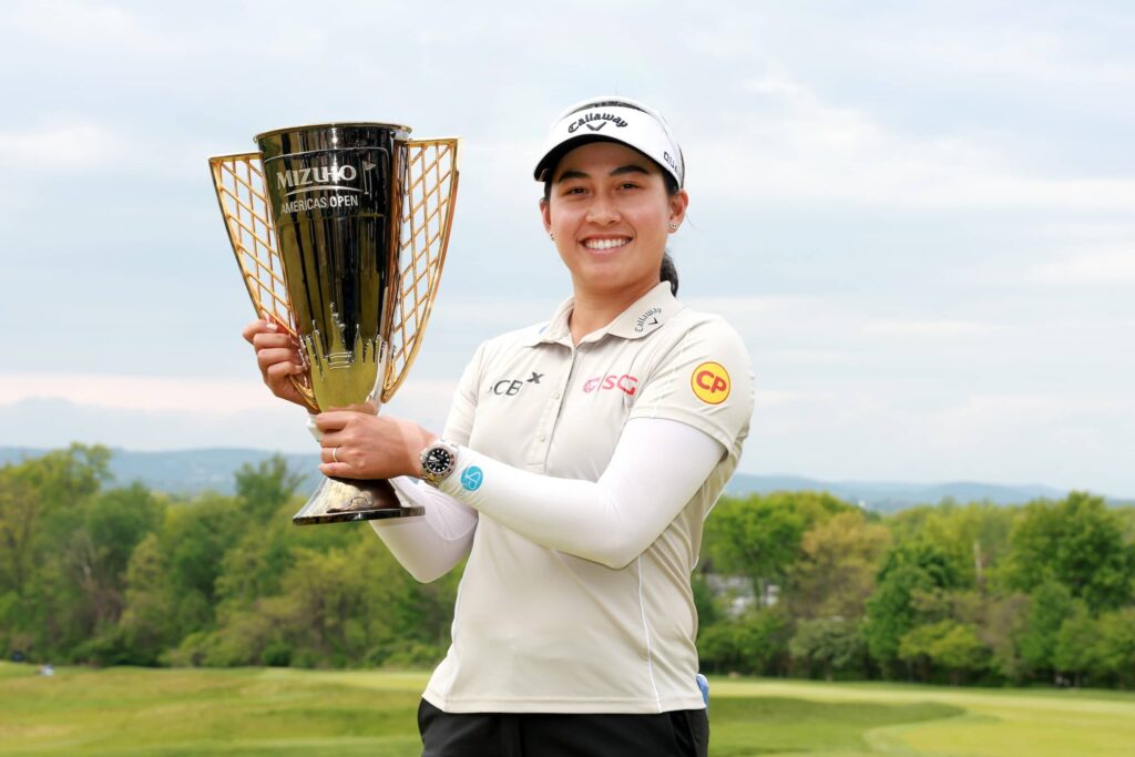Mizuho Americas Open 2026 Winner Jeeno Thitikul Trophy